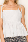 White Birch Sleeveless Solid Knit Top - Curvy Size