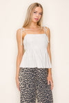 White Birch Sleeveless Solid Knit Top - Curvy Size