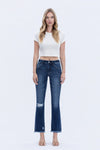 Lovervet High Rise Distressed Kick Flare jeans