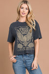 Zutter Free Bird Vintage Graphic Top