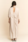 Davi & Dani Oversized Hemline Collared Neckline Shirt Dress
