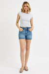 Risen Tummy Control High Rise Bow Detailed Shorts - Blush & Cactus