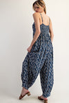 Indigo Dreamer Jumpsuit - Blush & Cactus