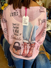 Don't Dull Your Sparkle Pink Sweater