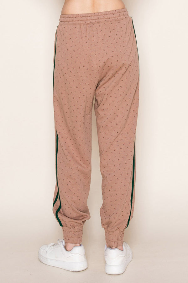 White Birch Floral Print Jogger Set