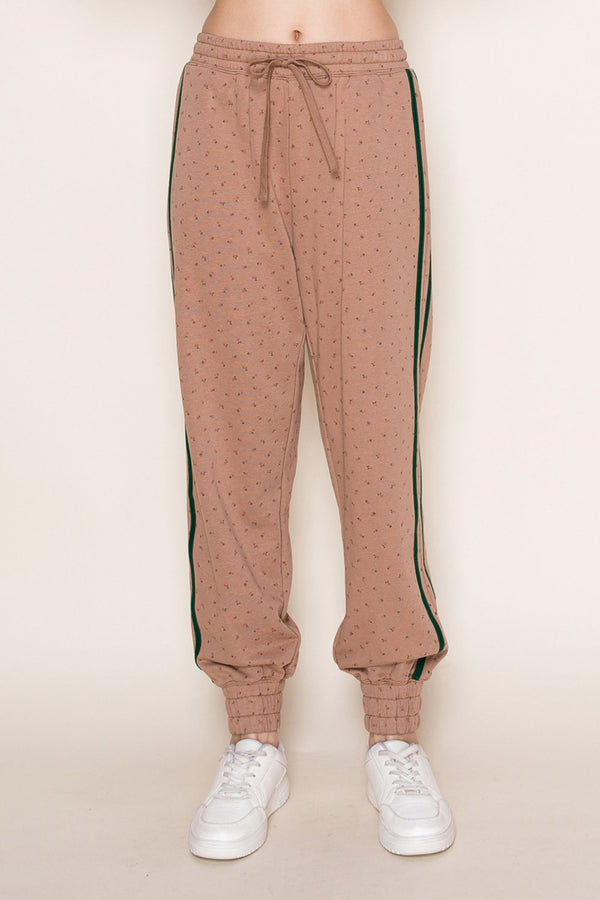 White Birch Floral Print Jogger Set