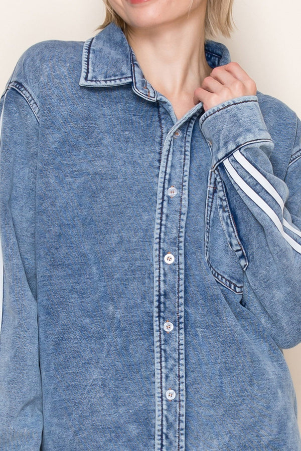 White Birch Long Sleeve Solid Knit Top