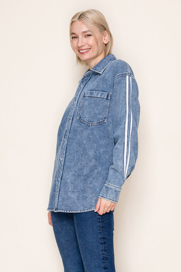 White Birch Long Sleeve Solid Knit Top