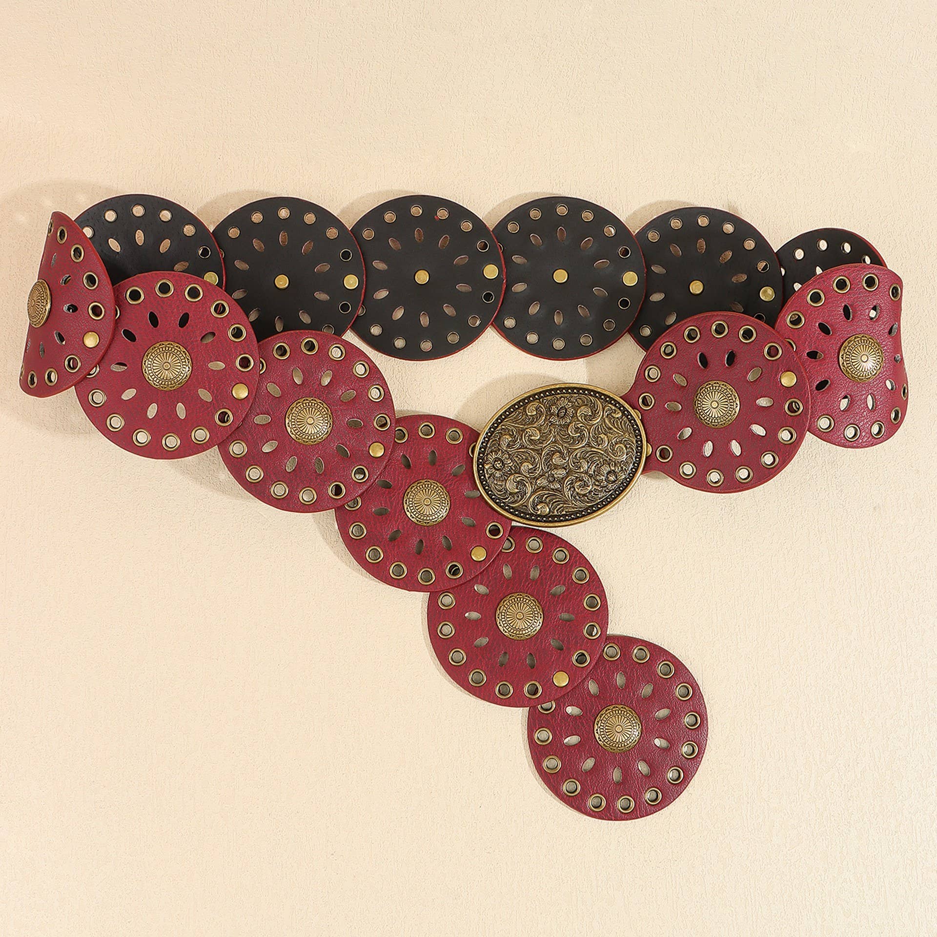 Western Studded Oval Disc