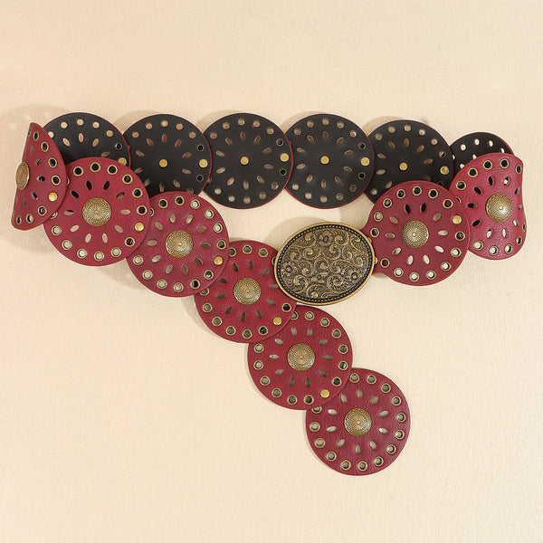 Western Studded Oval Disc