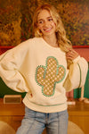 Boho Saguaro Soul Crew Sweatshirt