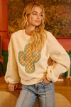 Boho Saguaro Soul Crew Sweatshirt