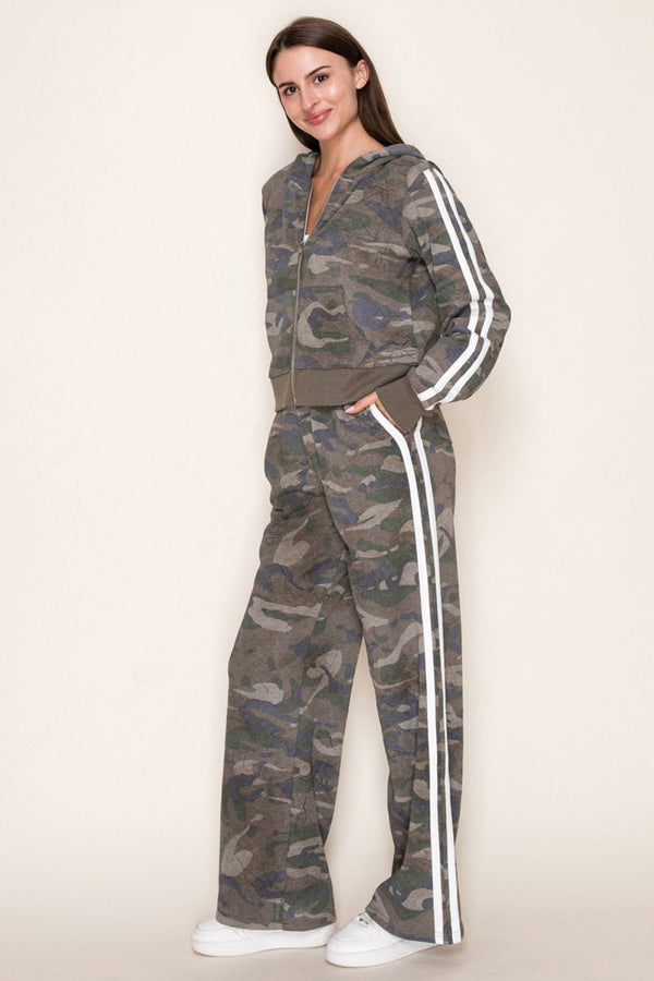 Camo Chic Stripe Set - Blush & Cactus
