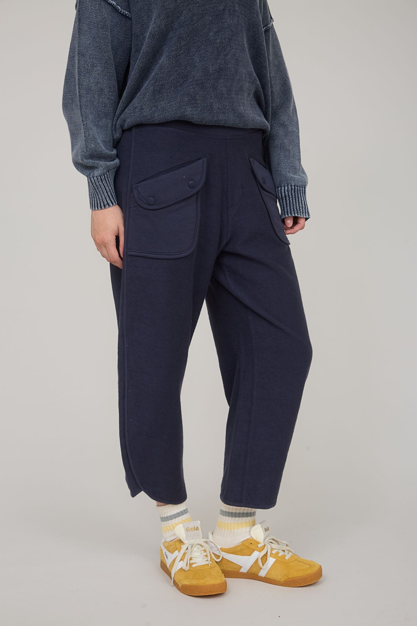 Blu Pepper Pocket Detail Knit Lounge Pants - Blush & Cactus