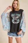 Zutter Free Bird America Vintage Graphic Kantha Top