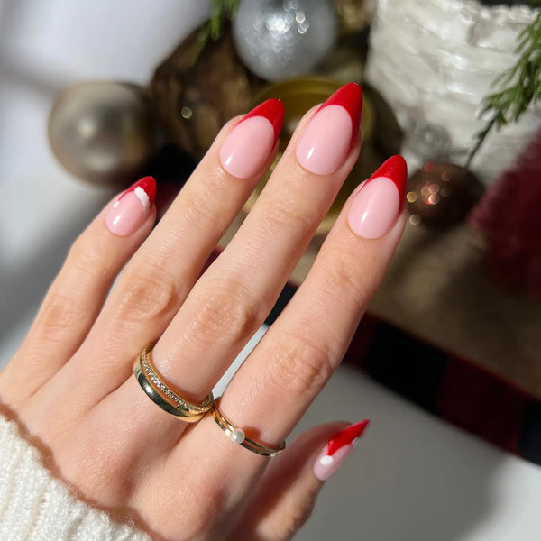 PaintLab Santa's Sleigh Press - On Nails - Blush & Cactus