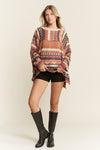 Jade by Jane Eclectic Stripe Long Sleeve Sweater
