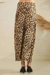 Leopard Satin Skirt
