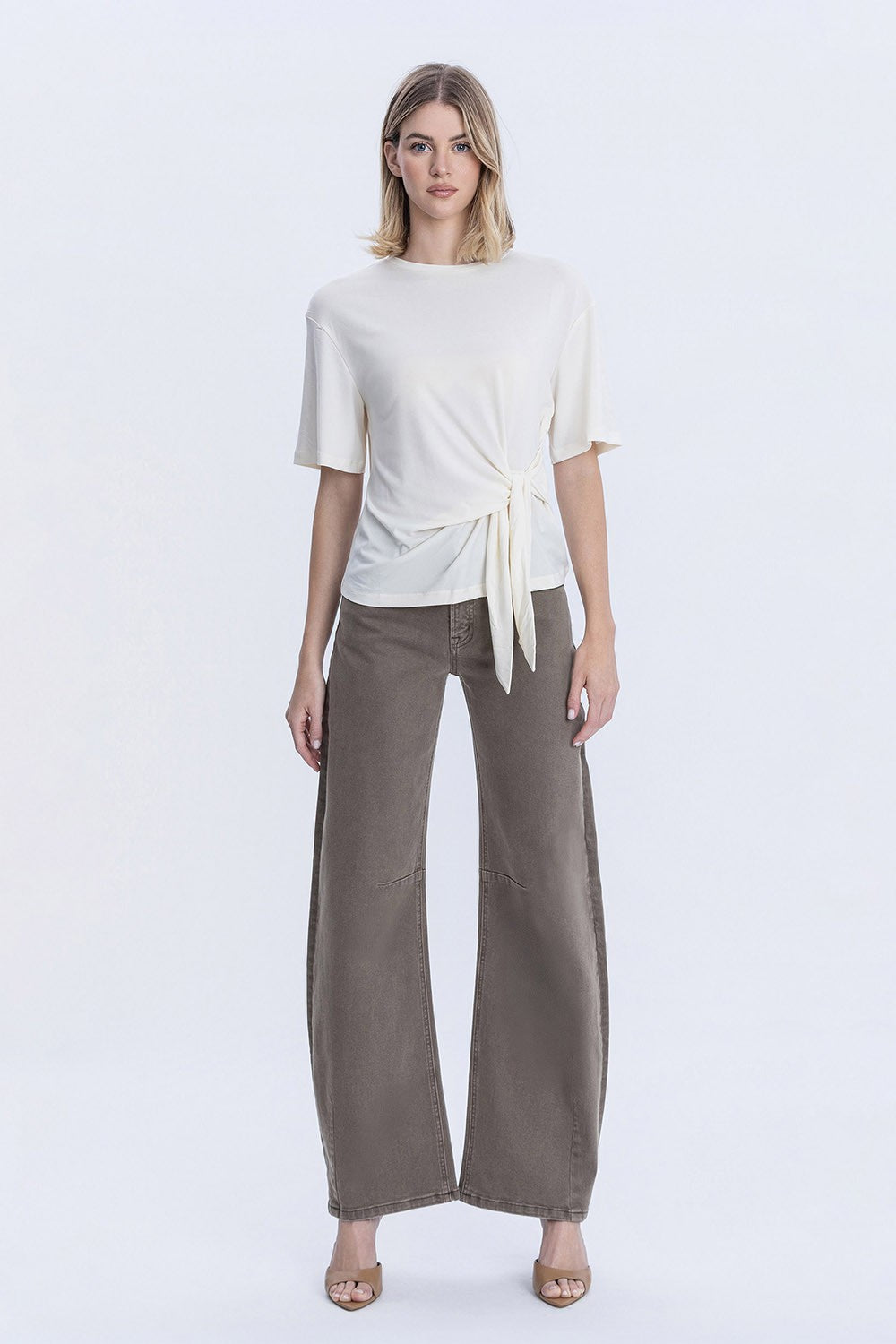 Vervet High Rise Dart Wide Barrel Jeans