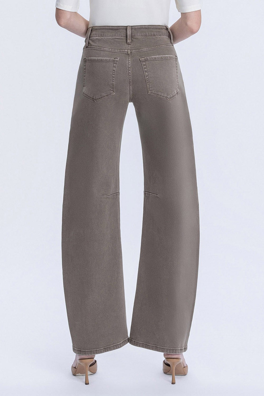 Vervet High Rise Dart Wide Barrel Jeans