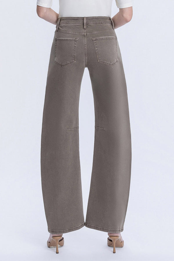 Vervet High Rise Dart Wide Barrel Jeans