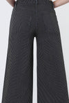 Vervet High Rise Striped Wide Jeans - Blush & Cactus