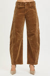 Risen Slouchy Ankle Barrel Corduroy Pants