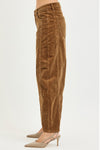 Risen Slouchy Ankle Barrel Corduroy Pants