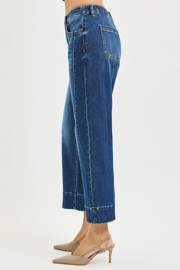 Risen Slouchy Cropped Barrel Jeans