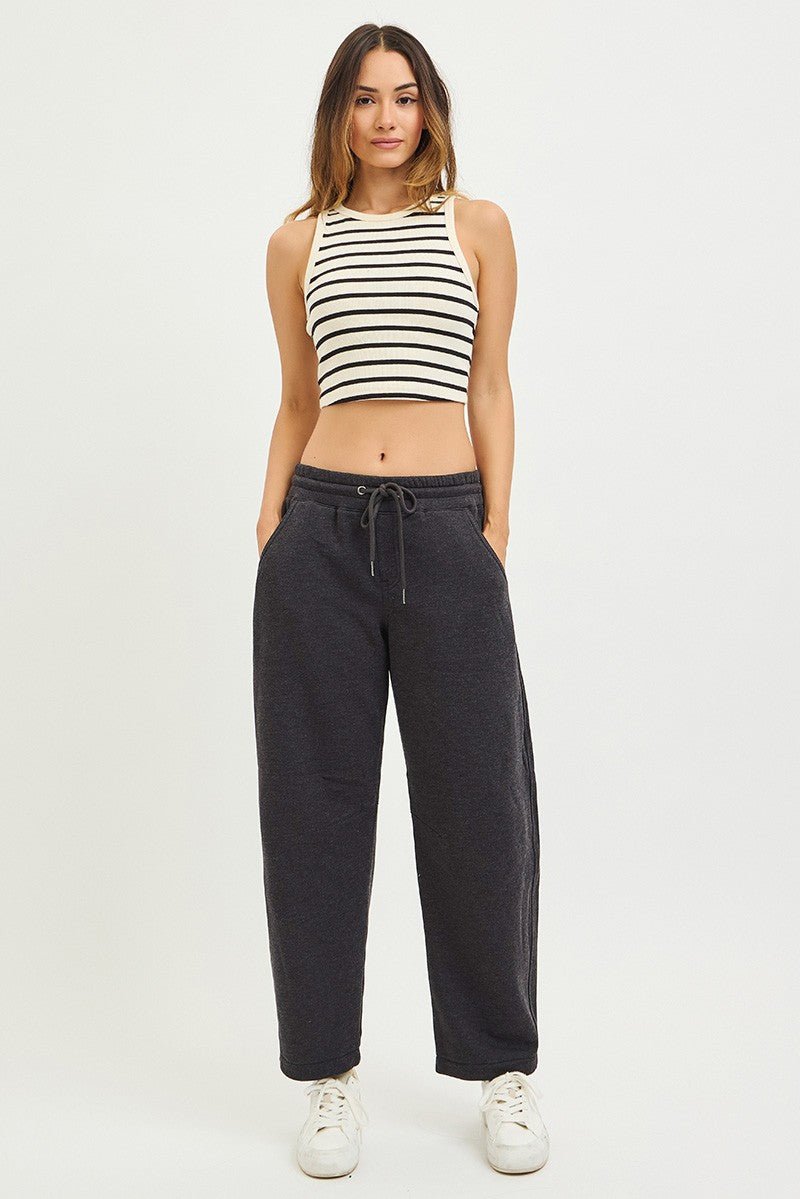 Risen Slouchy Barrel Pants - Blush & Cactus