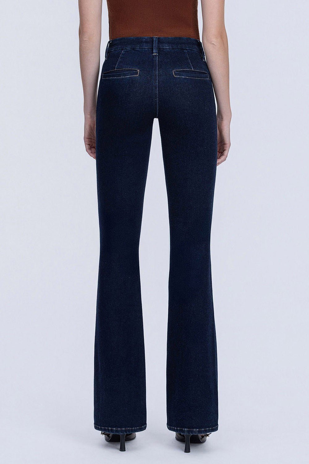 Lovervet High Rise Seamless Waistband Bootcut Jeans - Blush & Cactus