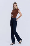 Lovervet High Rise Seamless Waistband Bootcut Jeans - Blush & Cactus