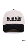 Mommin' Two Tone Corduroy Cap - Blush & Cactus