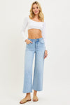 Risen Tummy Control High Rise Crop Wide Leg - Blush & Cactus
