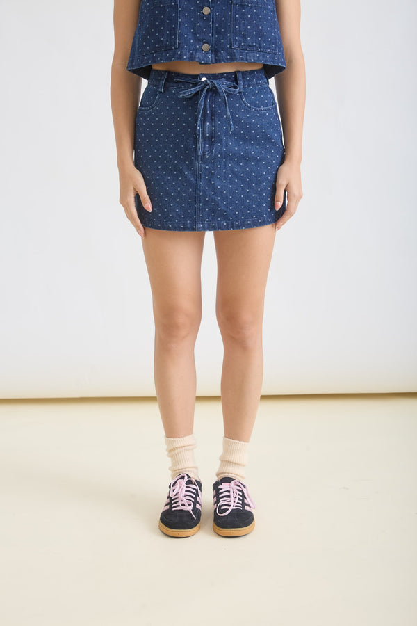 Sweet Spot Denim Set - Blush & Cactus