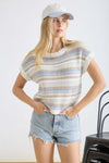Sand & Sky Pullover - Blush & Cactus