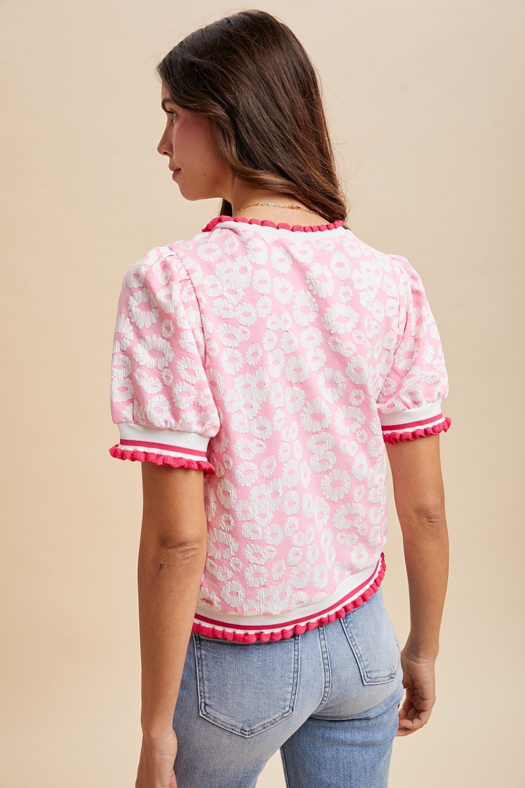 Bubblegum Bloom Top - Blush & Cactus