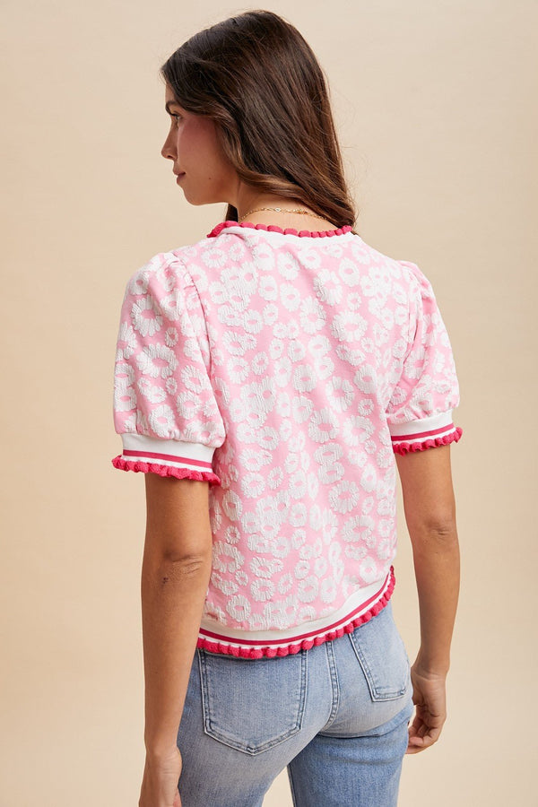 Bubblegum Bloom Top - Blush & Cactus