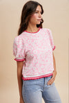 Bubblegum Bloom Top - Blush & Cactus