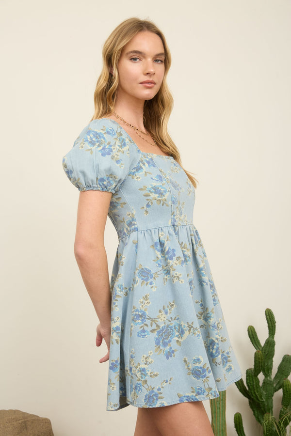 Blue Skies Bloom Dress - Blush & Cactus