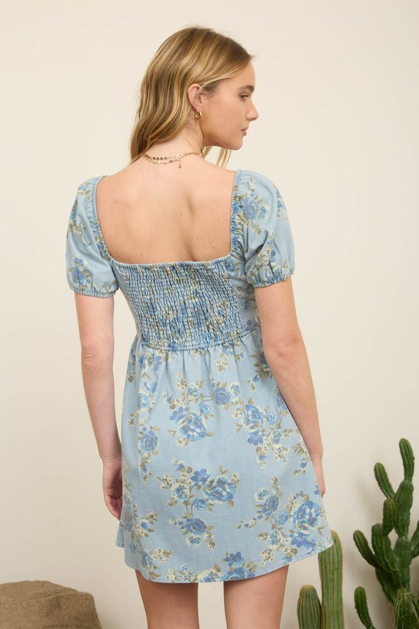 Blue Skies Bloom Dress - Blush & Cactus