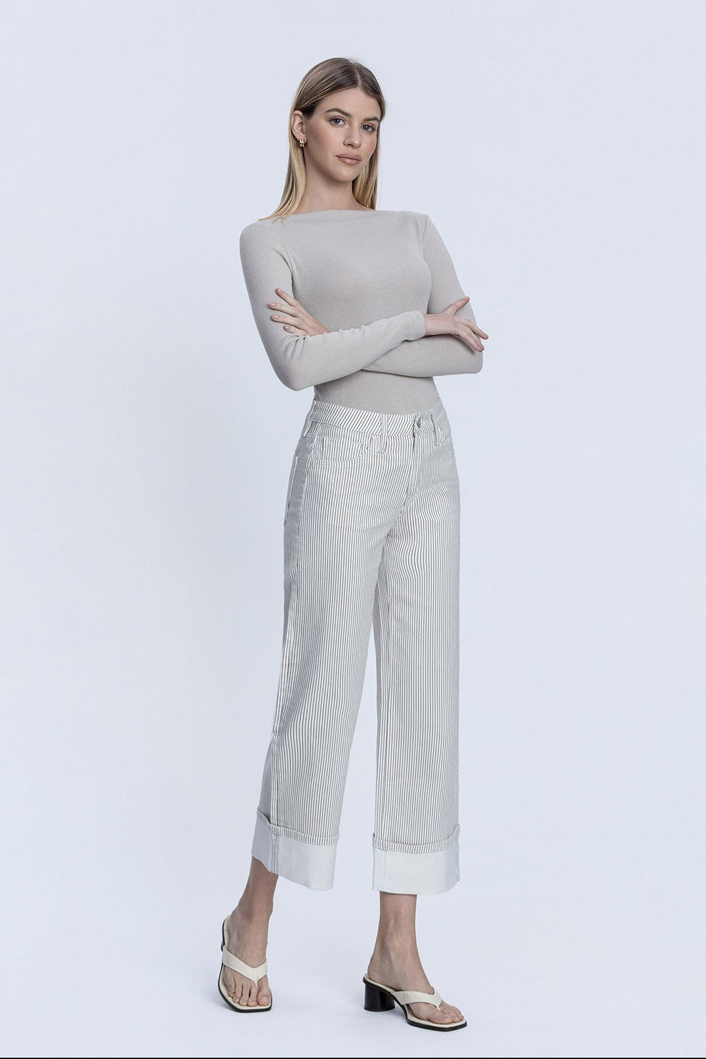 Lovervet Daydream Stripe Crop Jean