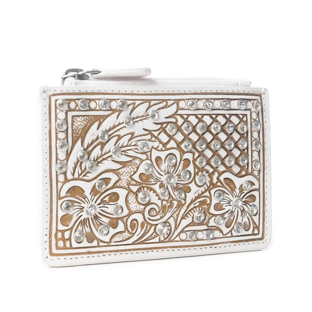 Sparkling Desert Moon Credit Card Holder in Chocolate White - Blush & Cactus