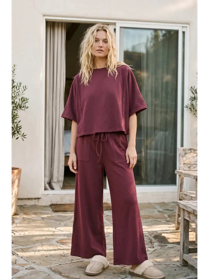Meet Me in Merlot Lounge Set