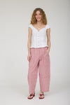 Stripe Pocket Detail Wide Leg Pants - Blush & Cactus