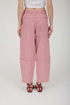 Stripe Pocket Detail Wide Leg Pants - Blush & Cactus