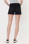 Vervet REBECCA High Rise Super Soft Cuffed Denim Shorts - Black - Blush & Cactus