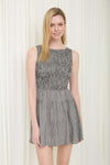 Gingham Sleeveless Smocked Mini Dress - Blush & Cactus
