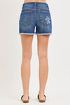 Risen High Rise Flower Patched Shorts - Blush & Cactus