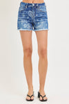 Risen High Rise Paisley Printed Shorts